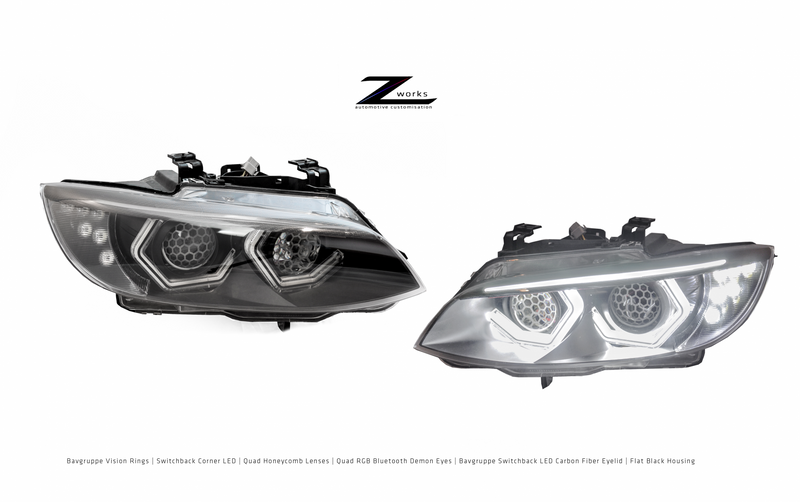 E92 Custom E92 Custom Headlights – ZWorks Automotive